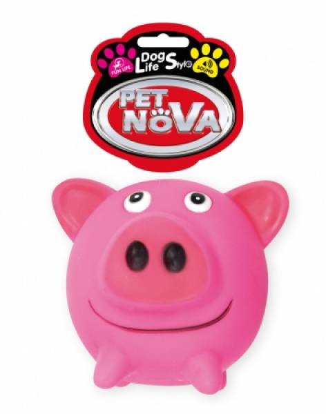 DOG LIFE STYLE Piggy - Ball 10 cm, rosa